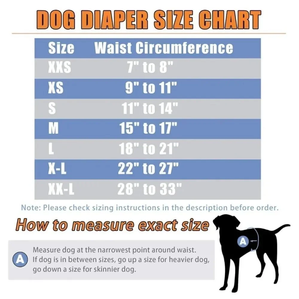 Koala Male Dog Diapers 3 Pack High Absorbing Dog Belly Bands Small Wrap 3pk New